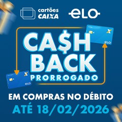 Cashback em compras no Cartão de Débito CAIXA Elo